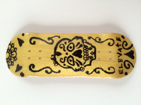 Fanno "Calavera Yellow" 32mm Fingerboard Deck or Complete