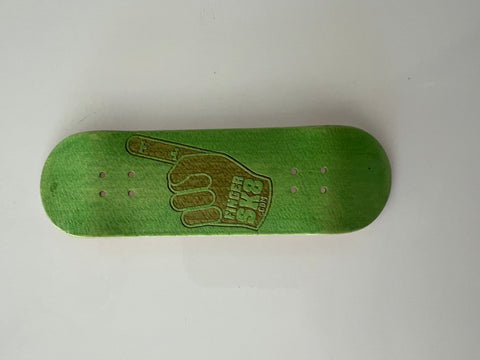 Elevate " Fingersk8 Logo Green" 29mm Fingerboard Deck or Complete